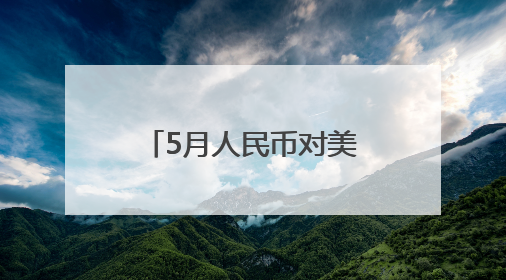5月人民币对美元即期汇率累计升值0.93%