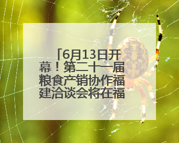 6月13日开幕！第二十一届粮食产销协作福建洽谈会将在福州举办