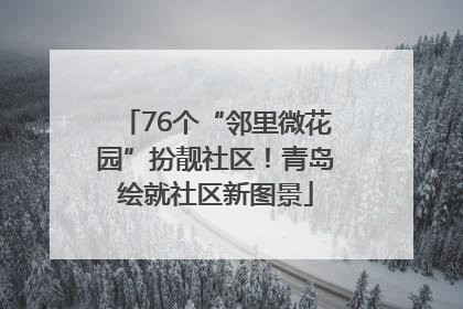 76个“邻里微花园”扮靓社区！青岛绘就社区新图景