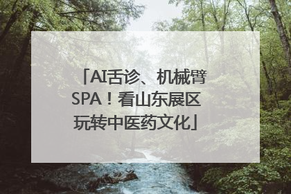 AI舌诊、机械臂SPA！看山东展区玩转中医药文化