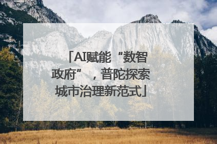 AI赋能“数智政府”，普陀探索城市治理新范式